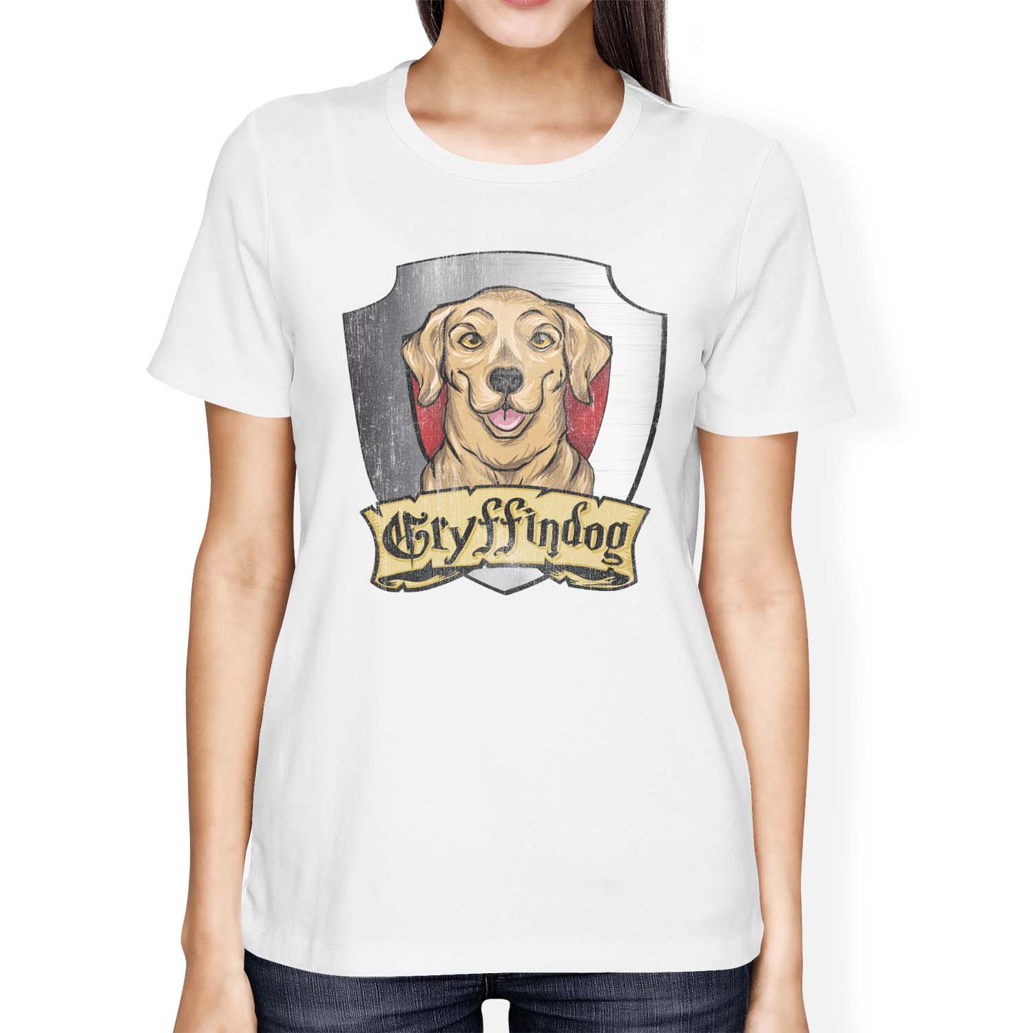 1Tee Womens Loose Fit Gryffindog Hogwarts T-Shirt