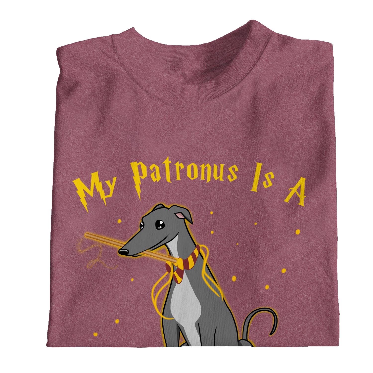 1Tee Girls My Patronus is A Greyhound Dog Sweatshirt Jumper
