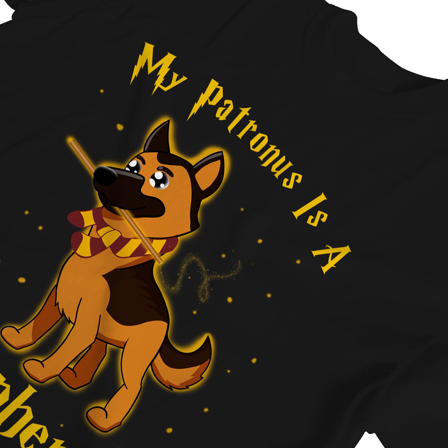 1Tee Womens Loose Fit My Patronus Is A Shepherd Dog T-Shirt