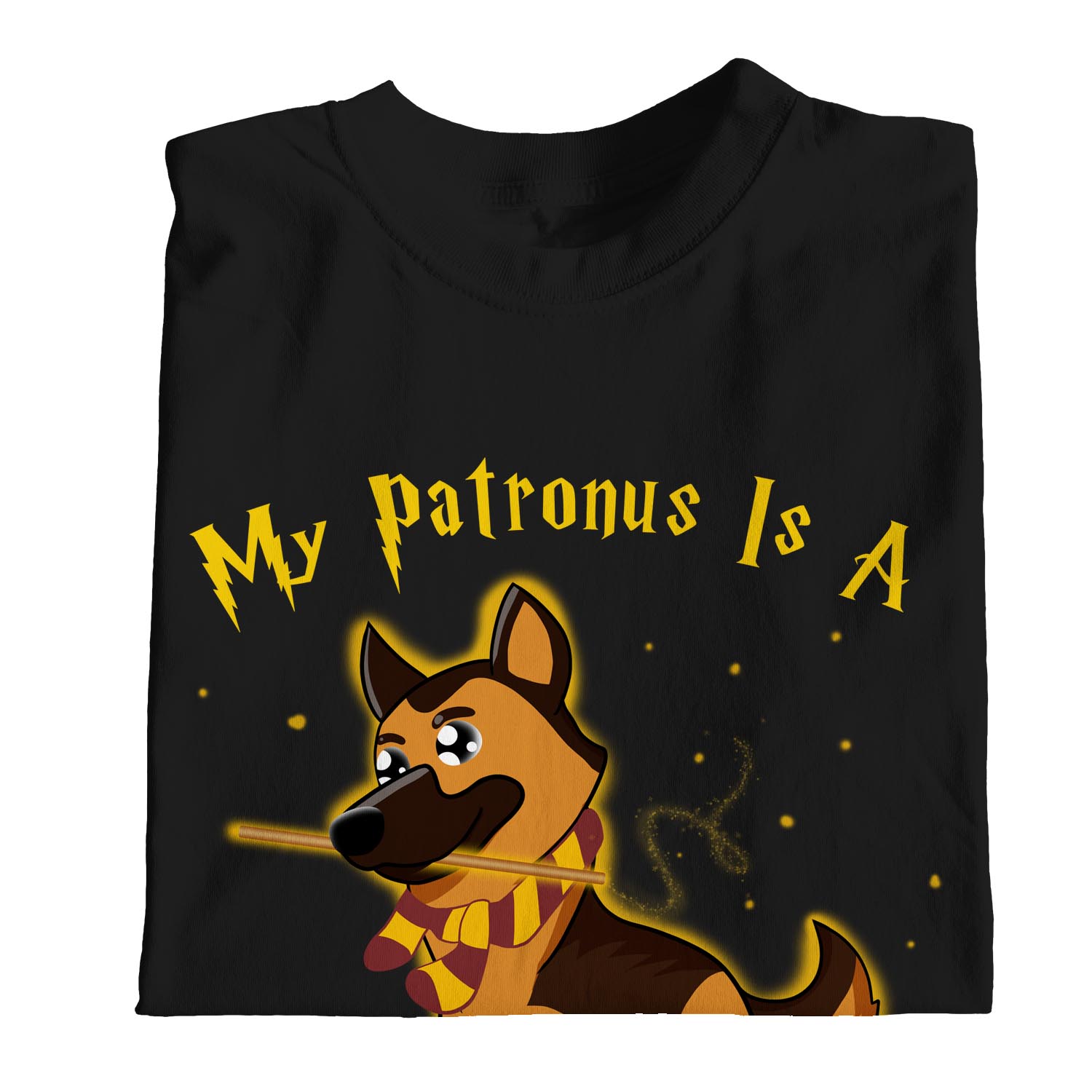 1Tee Womens Loose Fit My Patronus Is A Shepherd Dog T-Shirt