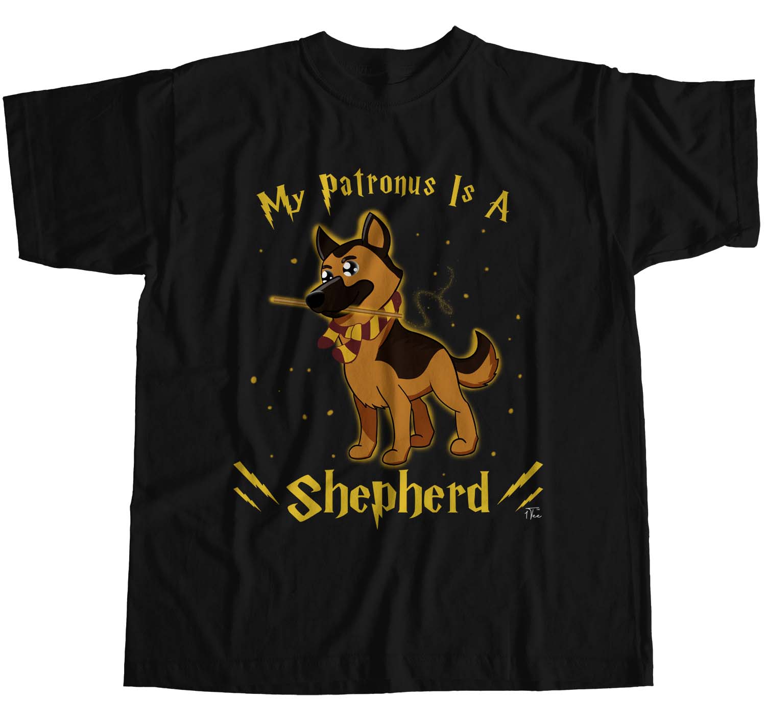 1Tee Womens Loose Fit My Patronus Is A Shepherd Dog T-Shirt