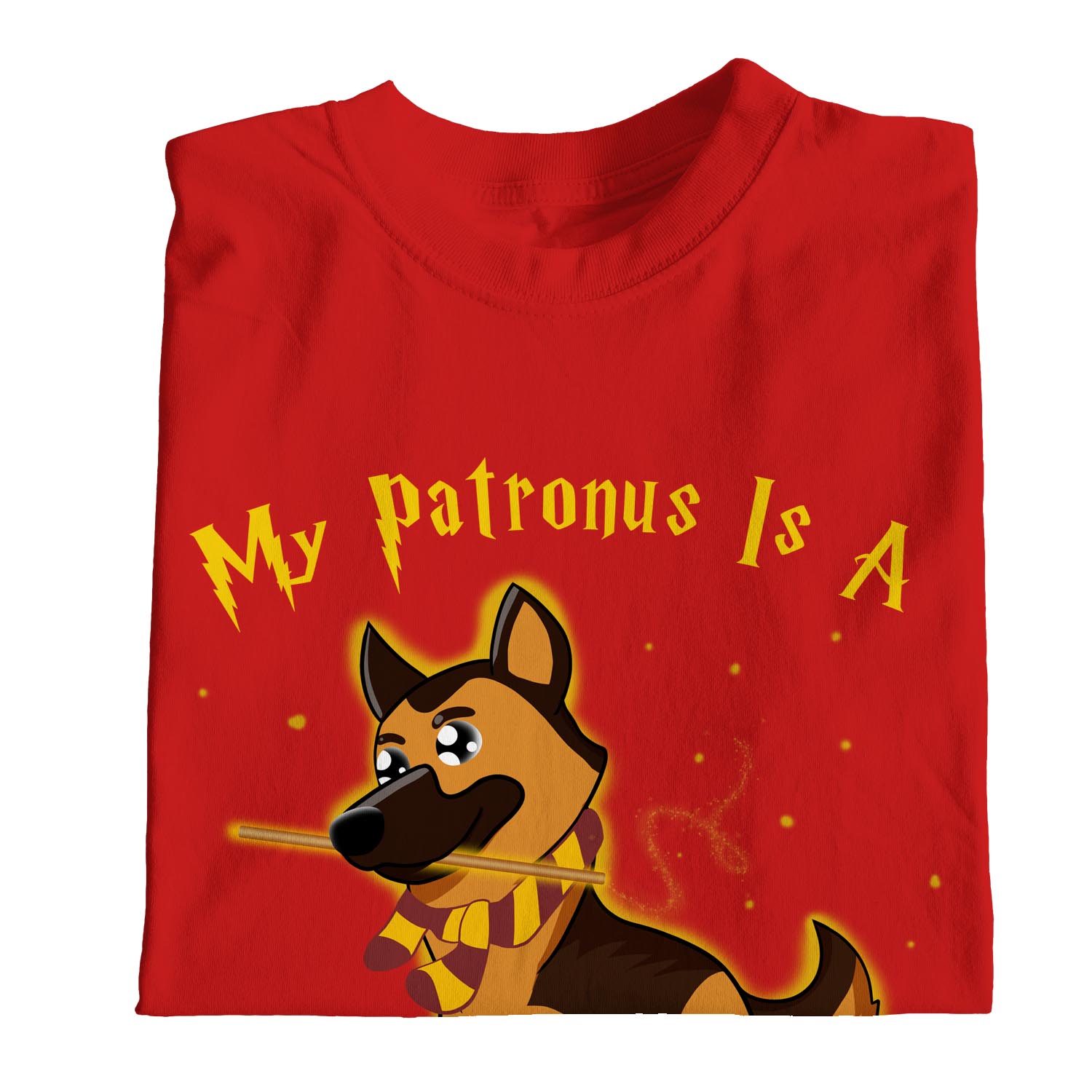 1Tee Womens Loose Fit My Patronus Is A Shepherd Dog T-Shirt