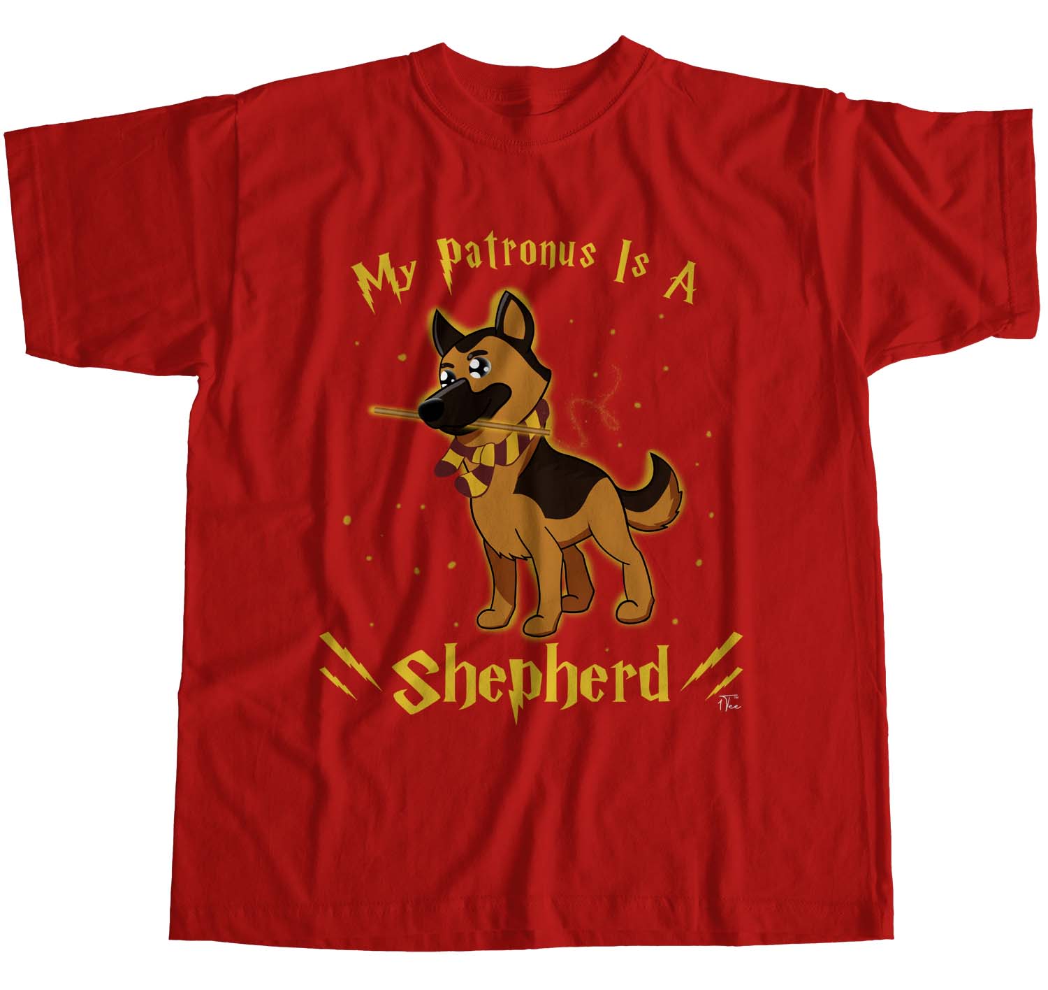 1Tee Womens Loose Fit My Patronus Is A Shepherd Dog T-Shirt