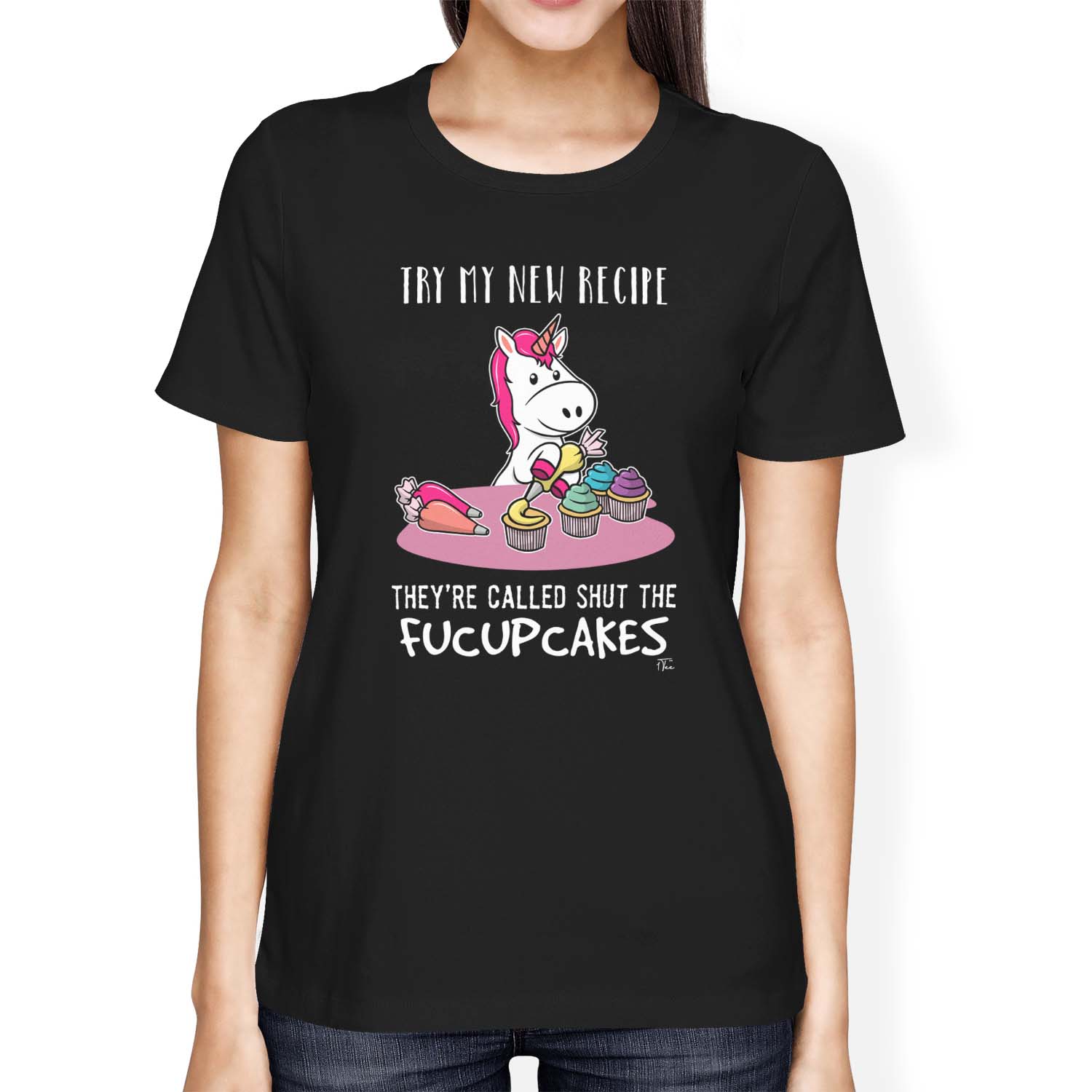 1Tee Womens Loose Fit Try My New Recipe They Called Shut The Fucupcakes T-Shirt