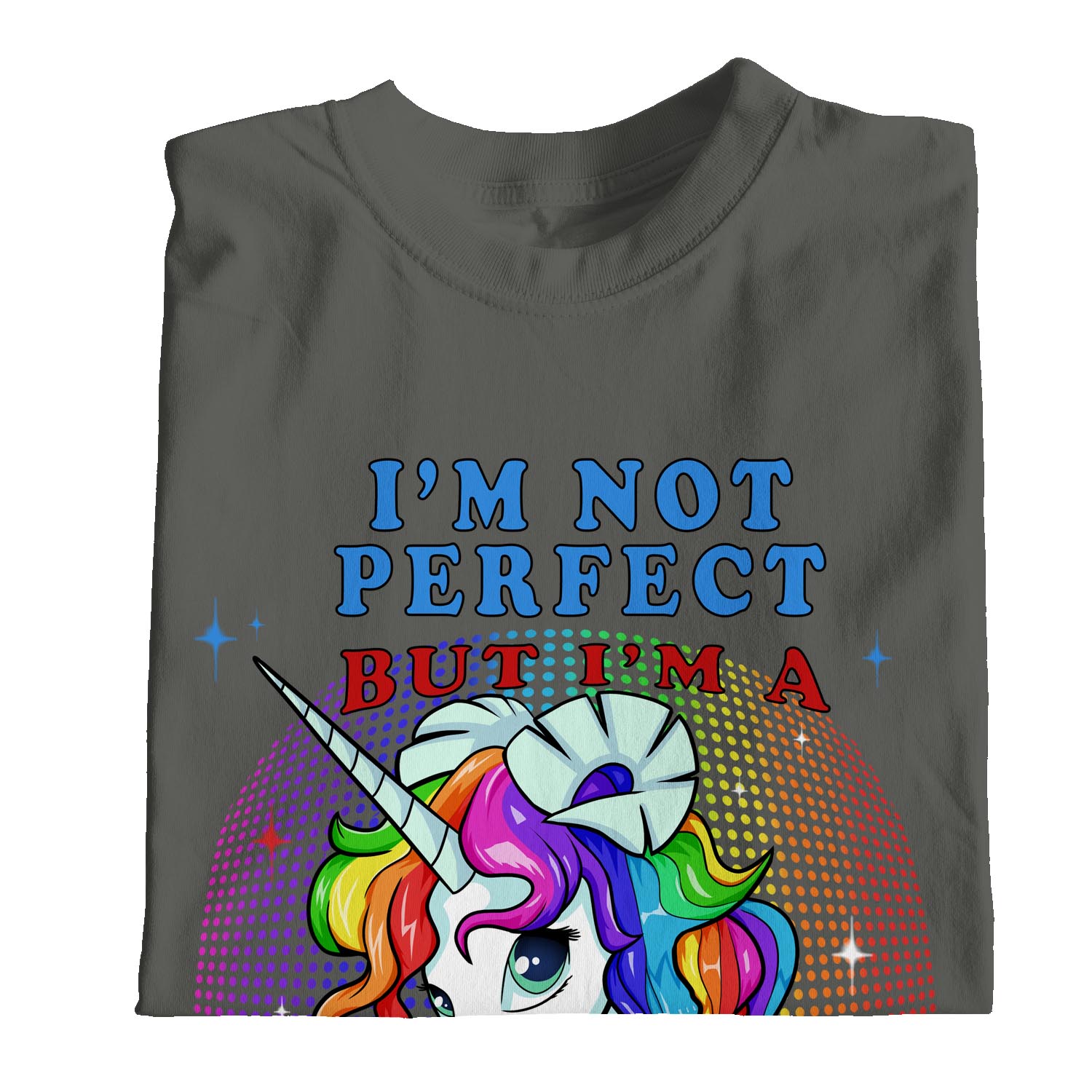1Tee Damen T-Shirt I'm Not Perfect, But I'm Pisces, Einhorn Sternzeichen - Bild 9 von 15