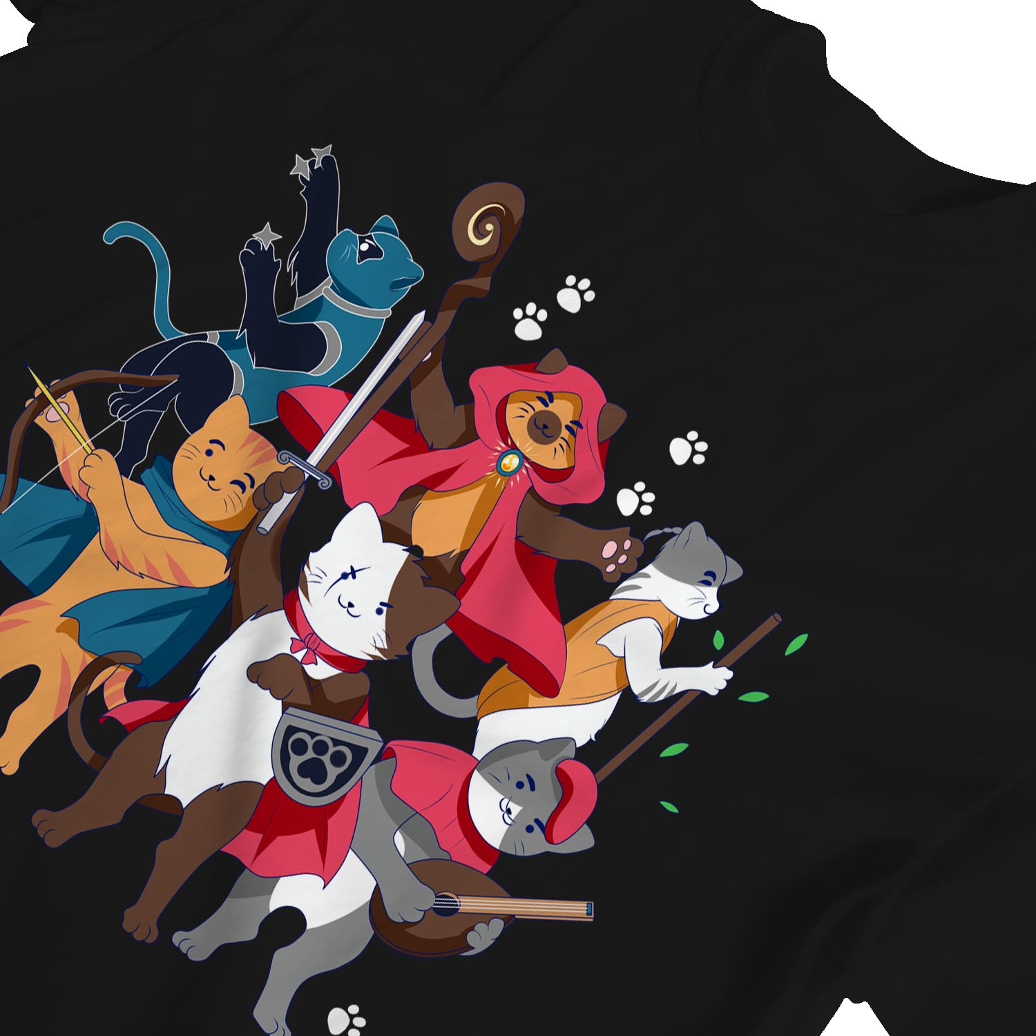 1Tee Damen Dungeons & Cats T-Shirt - Bild 8 von 25