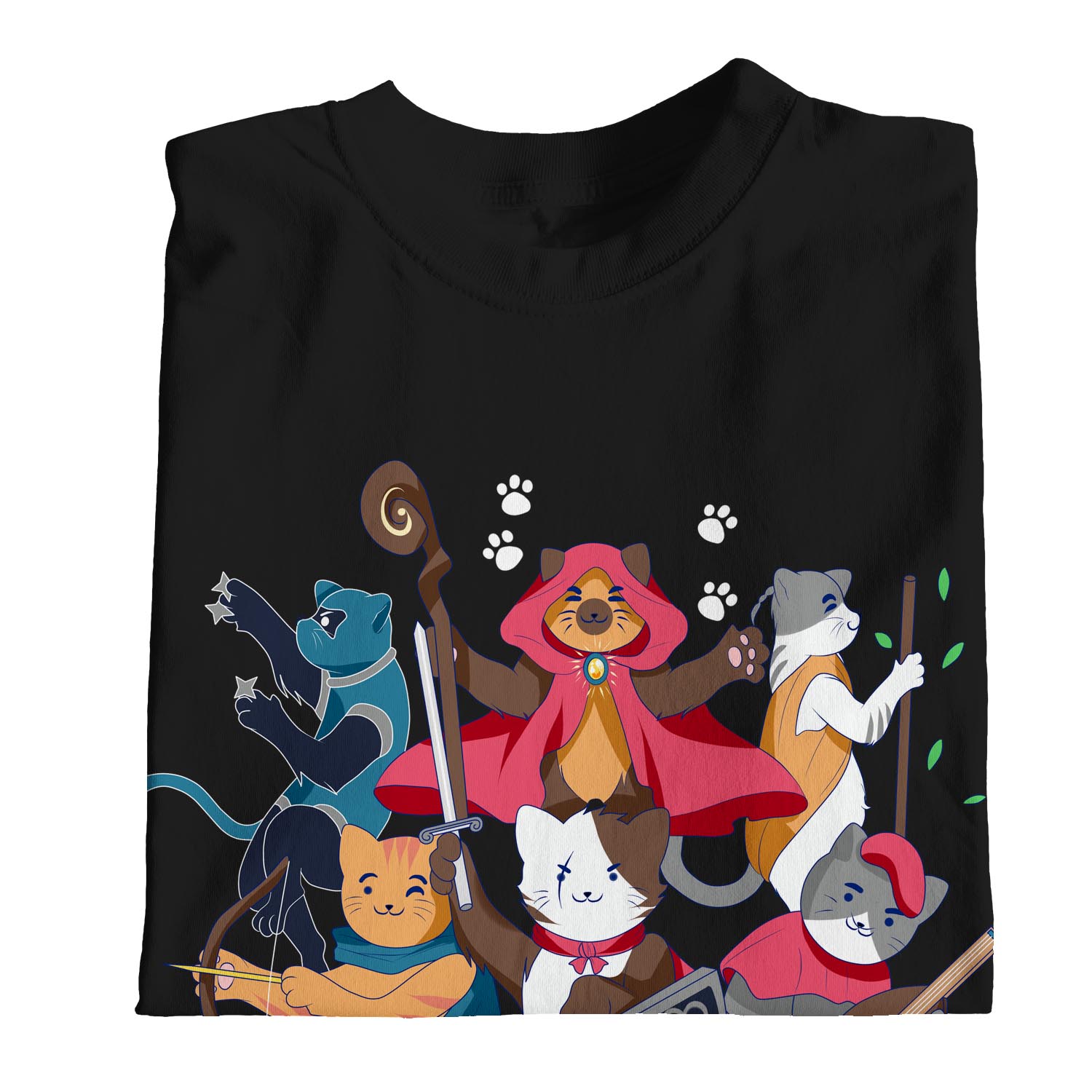 1Tee Damen Dungeons & Cats T-Shirt - Bild 9 von 25