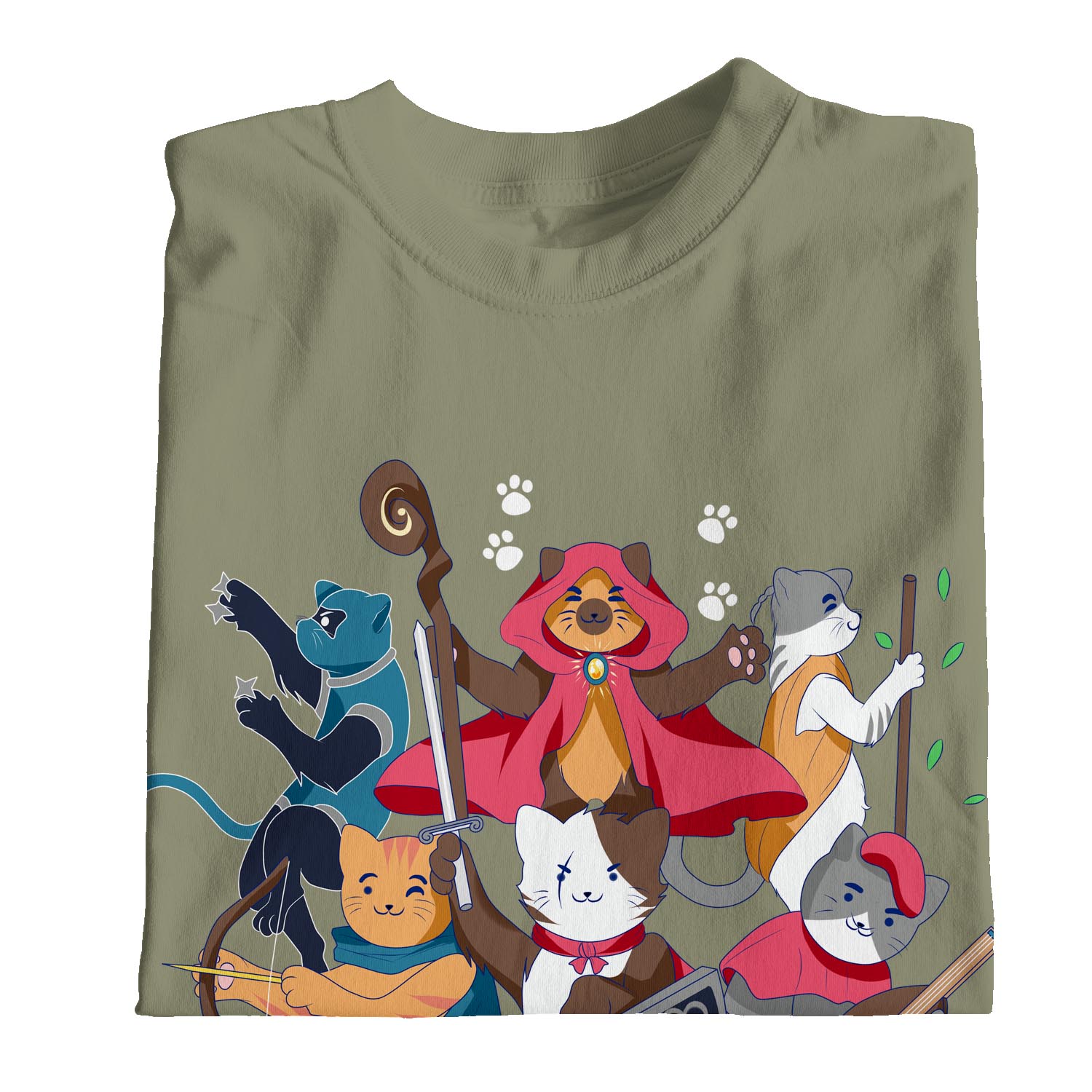 1Tee Damen Dungeons & Cats T-Shirt - Bild 24 von 25