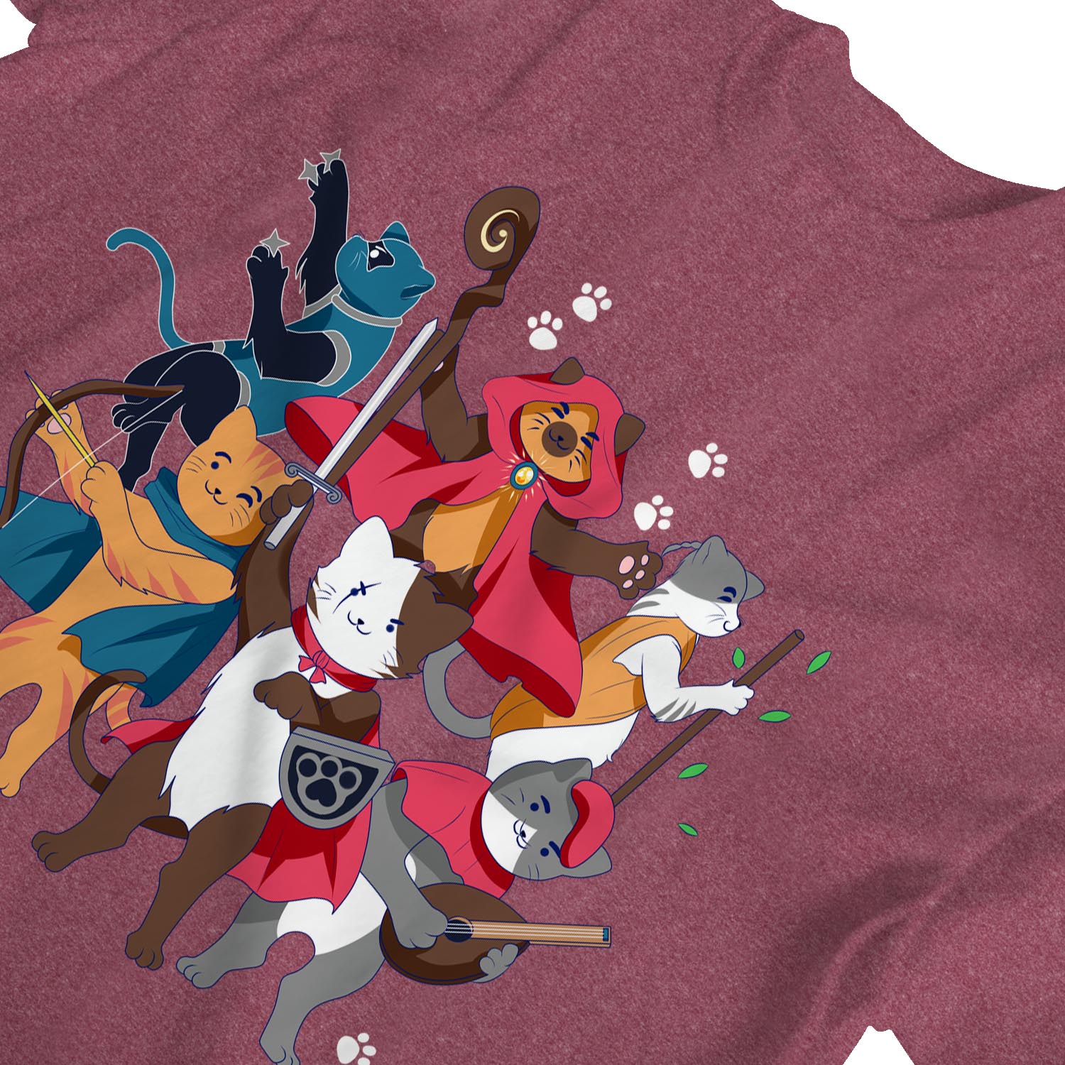 1Tee Damen Dungeons & Cats T-Shirt - Bild 13 von 25