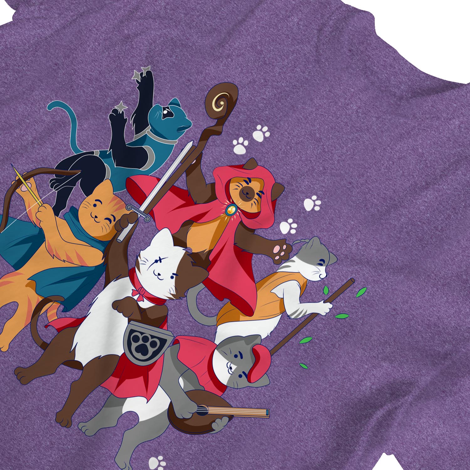 1Tee Damen Dungeons & Cats T-Shirt - Bild 18 von 25