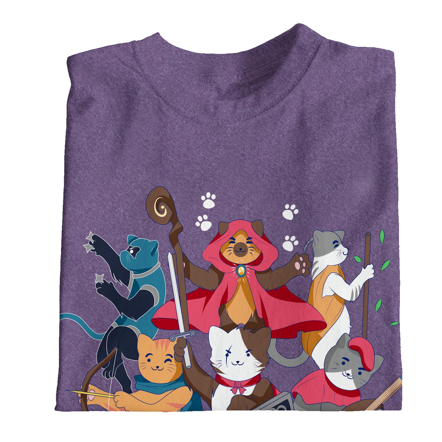 1Tee Damen Dungeons & Cats T-Shirt - Bild 19 von 25