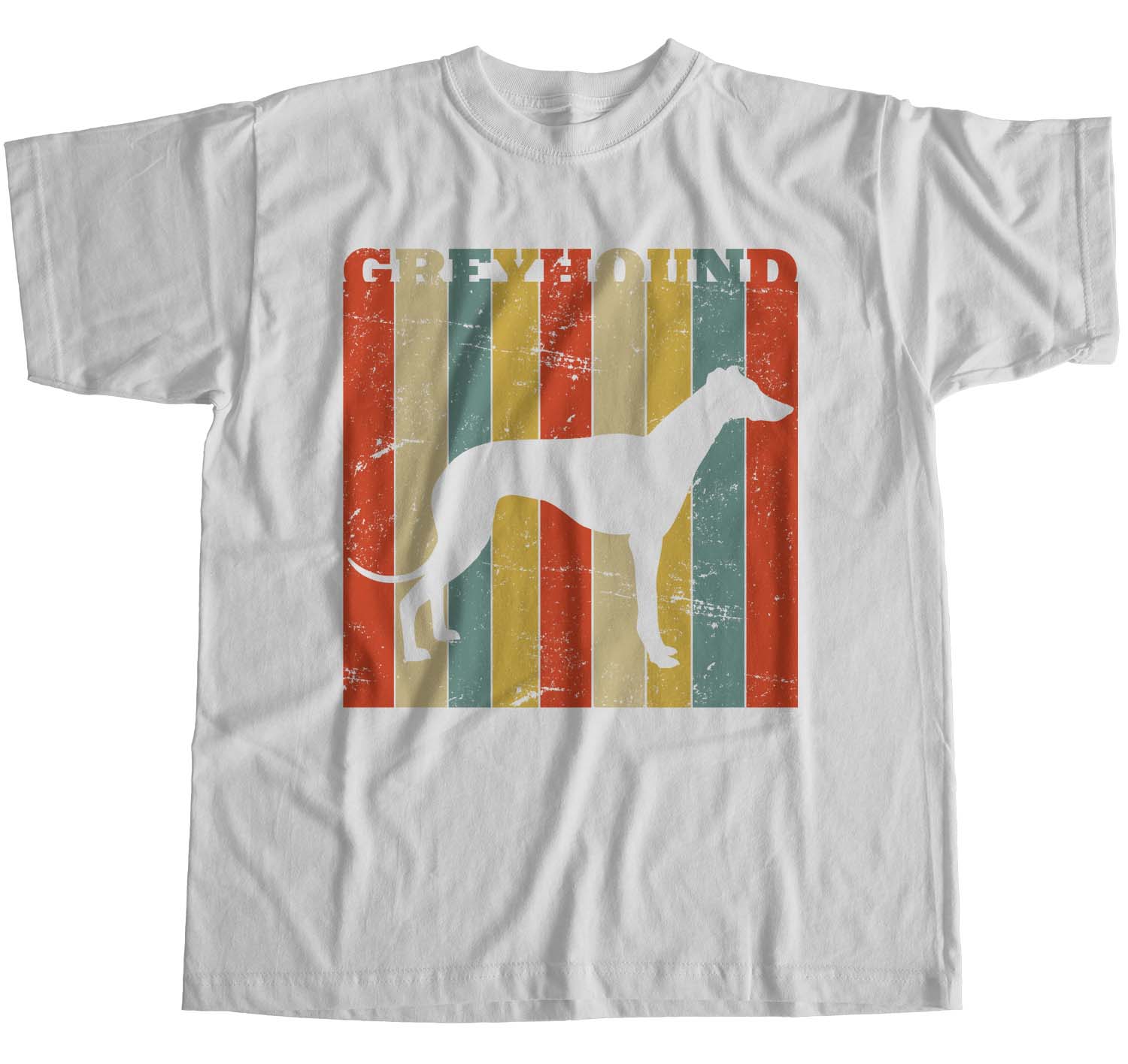 1Tee Womens Loose Fit Greyhound Dog Breed Colourful Retro TShirt eBay