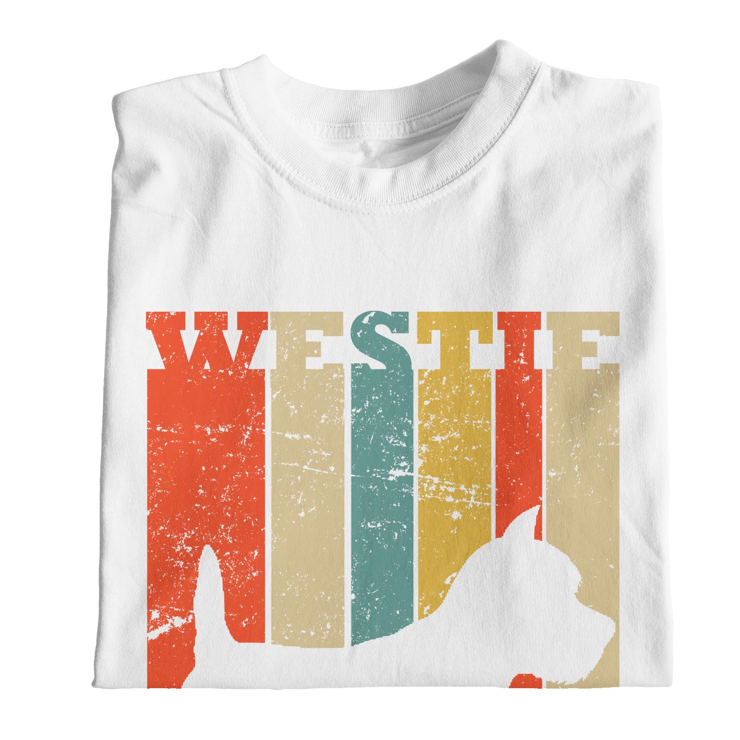 1tee Womens Loose Fit Westie Dog Breed Colourful Retro T Shirt Ebay