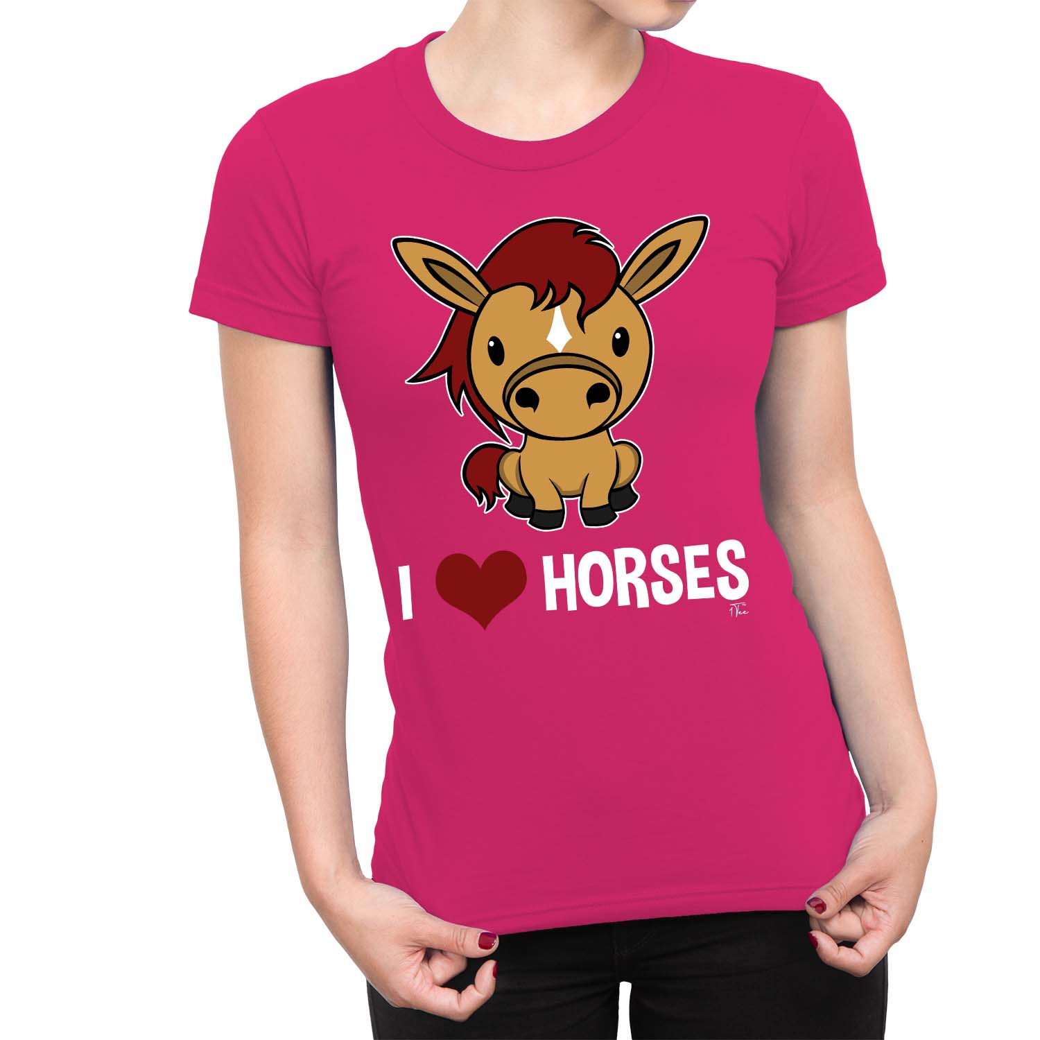 1Tee Maglietta Donna Amo Cavalli - Foto 11 di 25