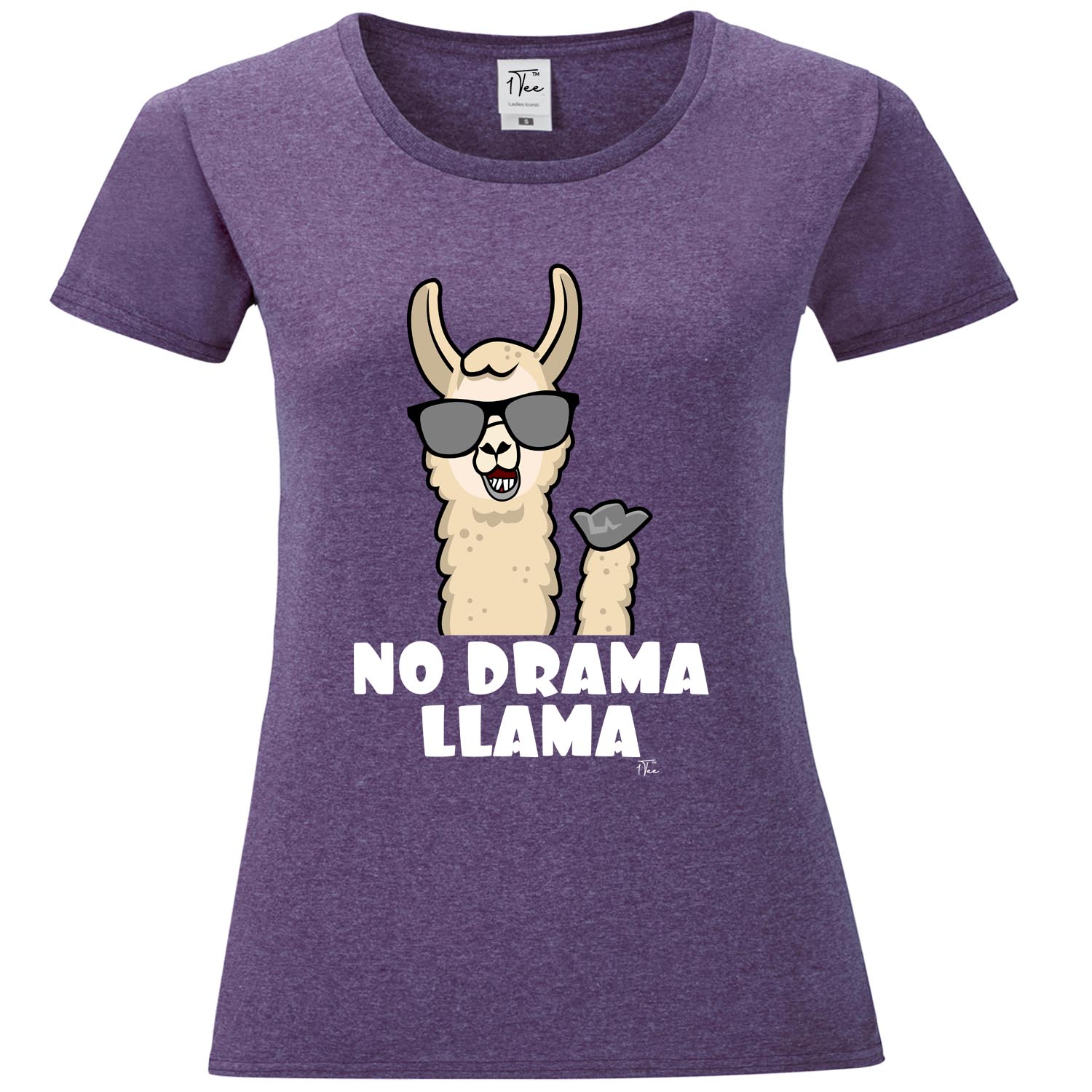 1Tee Womens No Drama Llama T-Shirt | eBay