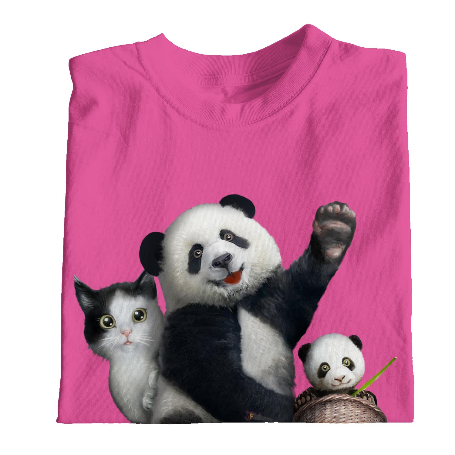 Panda on a Bicycle Women’s T-Shirt