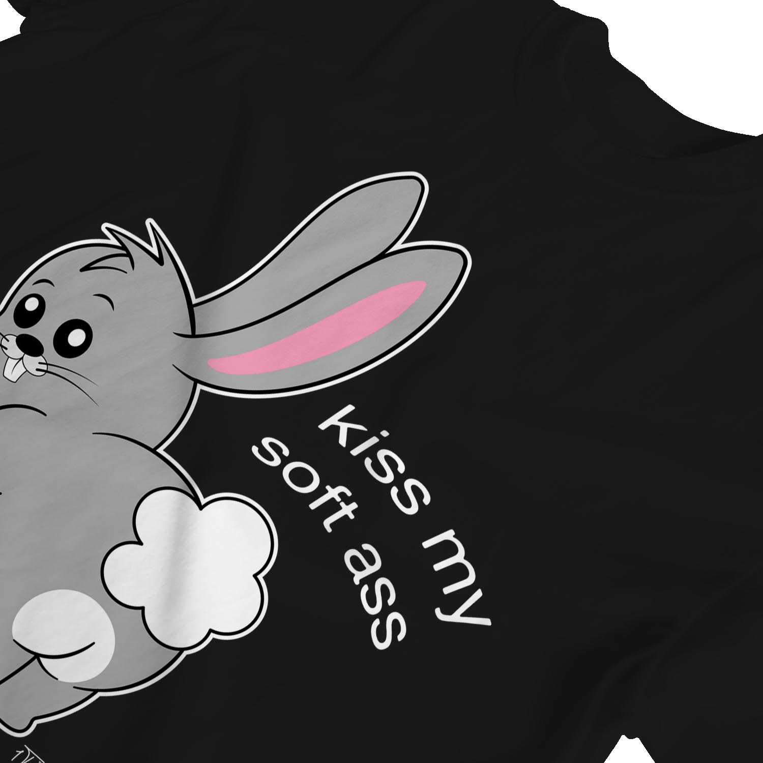 1tee Womens Loose Fit Kiss My Soft Ass Bunny T Shirt Ebay