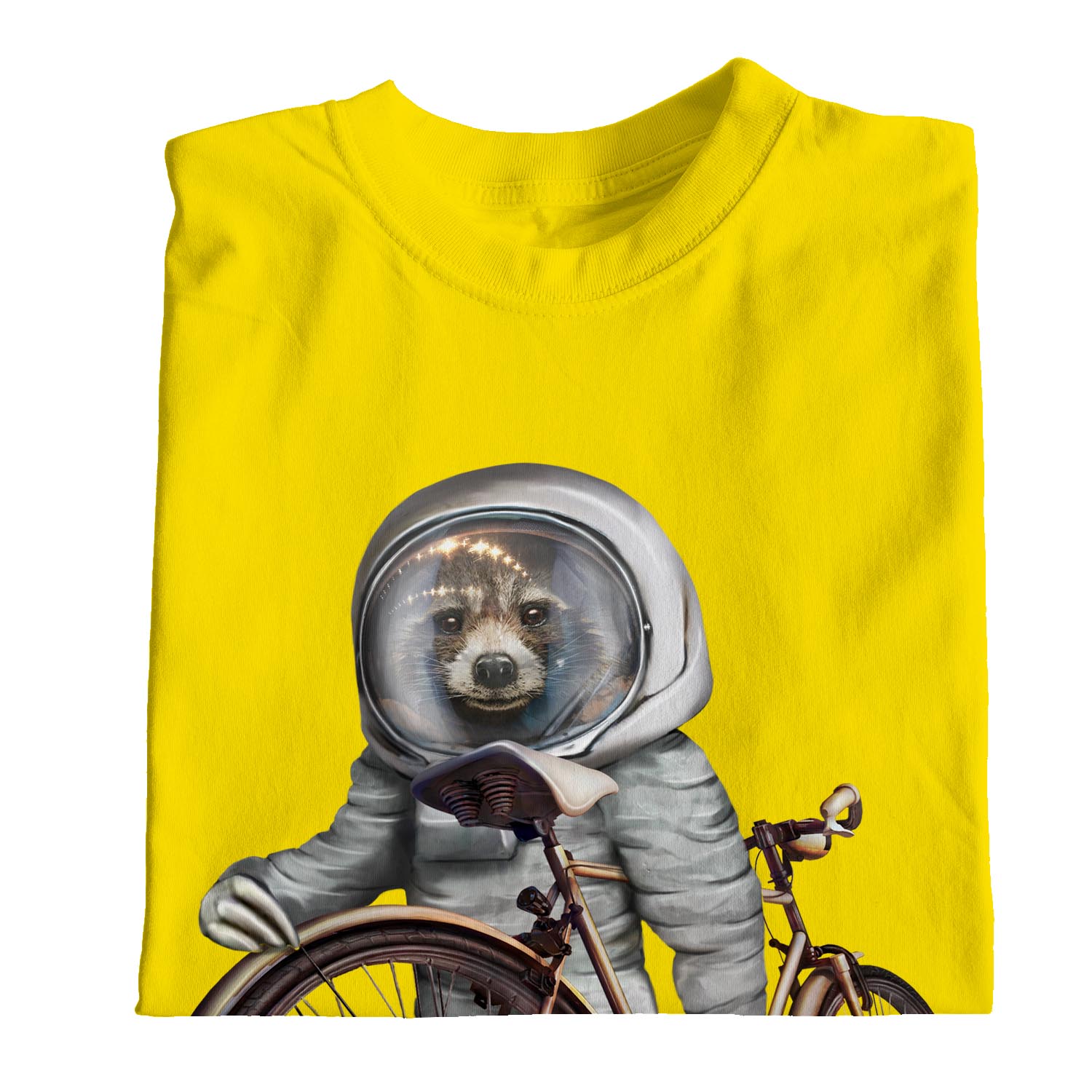 1Tee Damen T-Shirt Faultier Astronaut mit Fahrrad - Bild 24 von 25