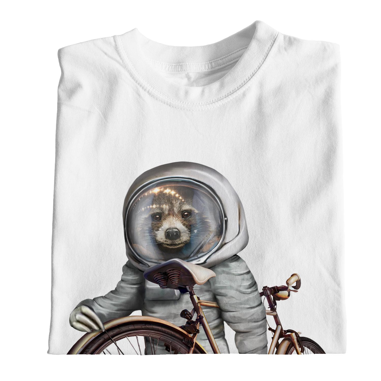 1Tee Damen T-Shirt Faultier Astronaut mit Fahrrad - Bild 19 von 25