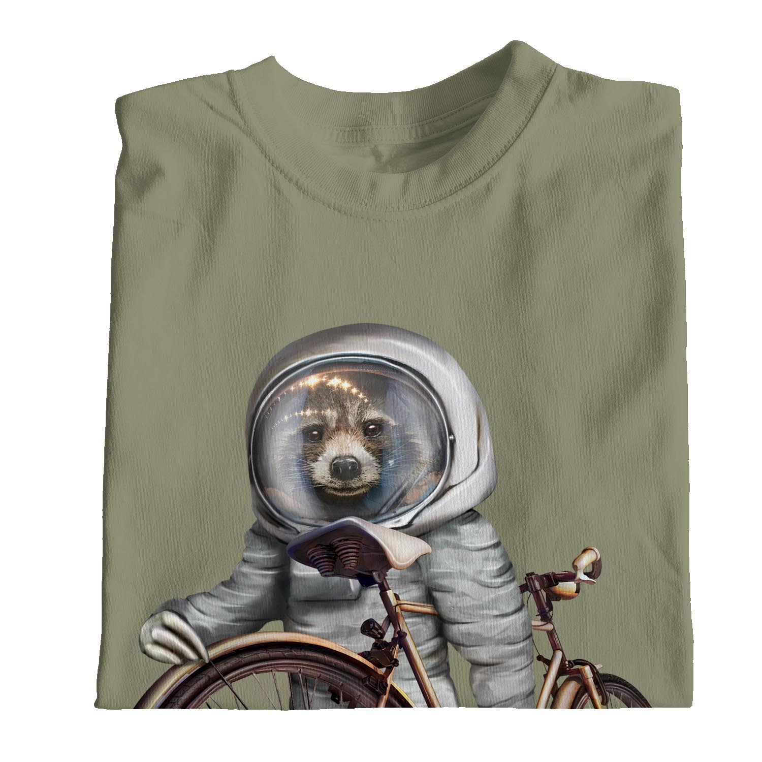 1Tee Damen T-Shirt Faultier Astronaut mit Fahrrad - Bild 14 von 25