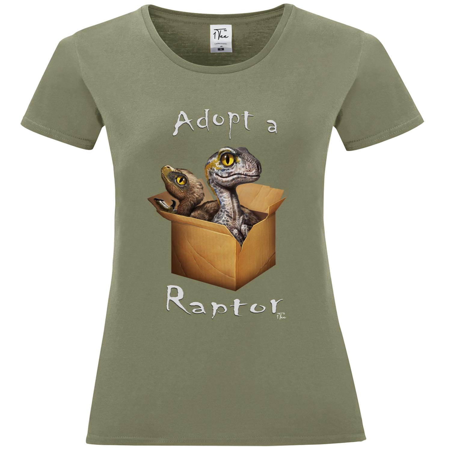 1Tee Damen Adopt A Raptor Dinosaurier T-Shirt - Bild 22 von 25
