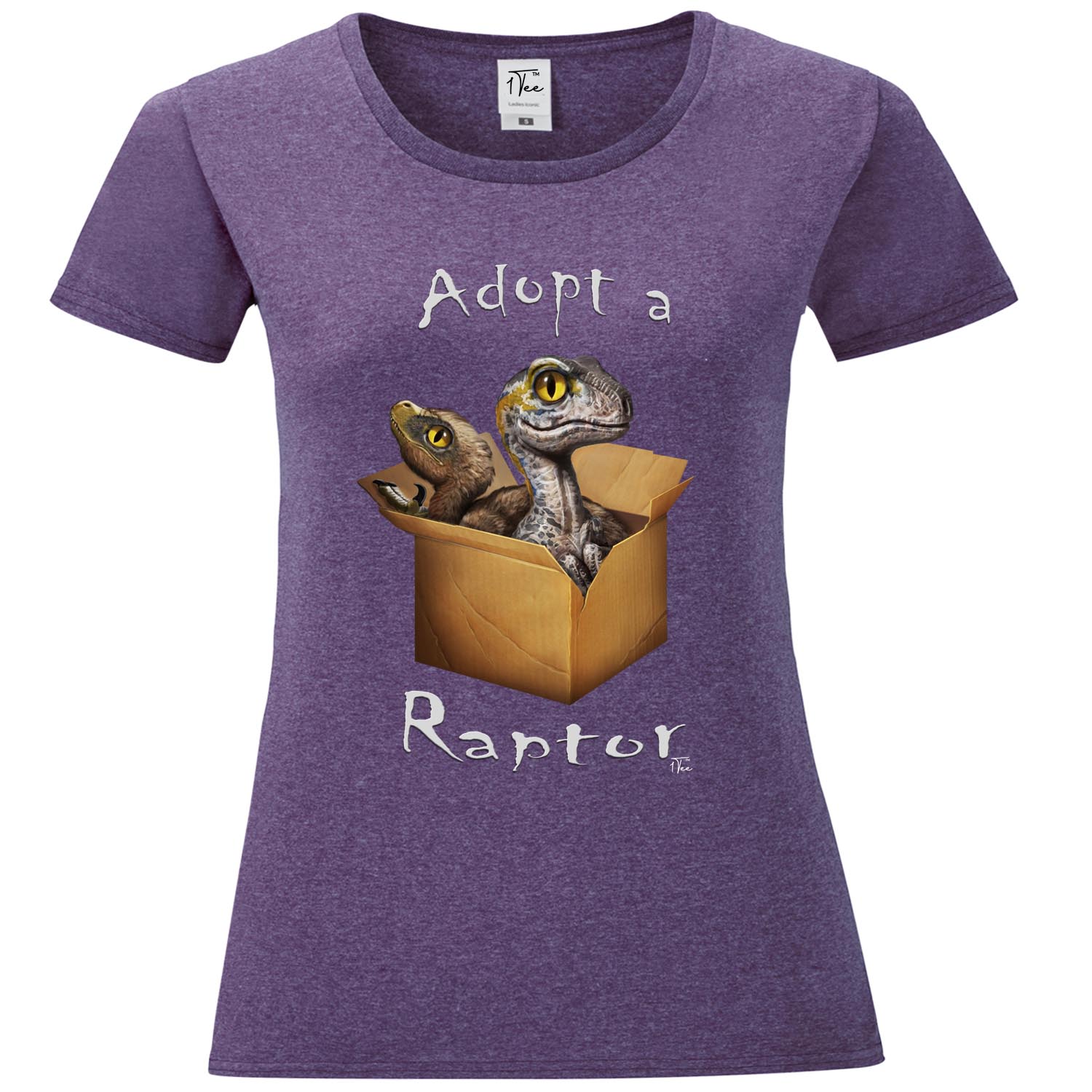 1Tee Damen Adopt A Raptor Dinosaurier T-Shirt - Bild 12 von 25