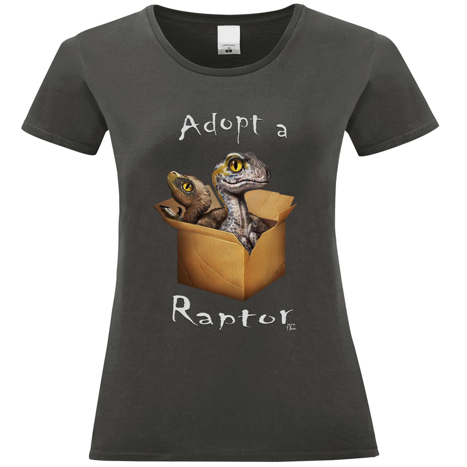 1Tee Damen Adopt A Raptor Dinosaurier T-Shirt - Bild 17 von 25