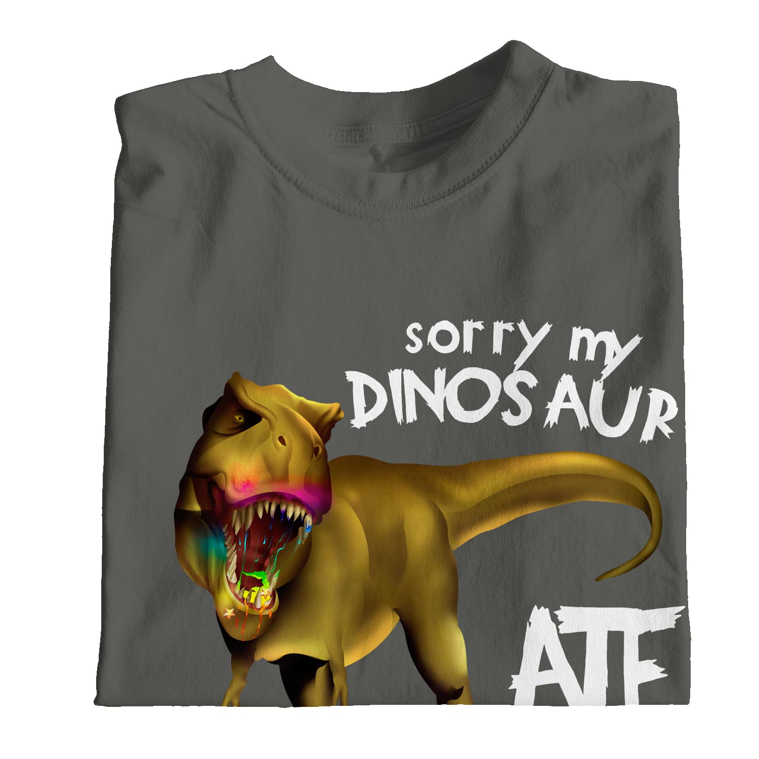 Camiseta 1Tee Sorry My Dinosaur Ate Your Unicorn para mujer - Imagen 19 de 25