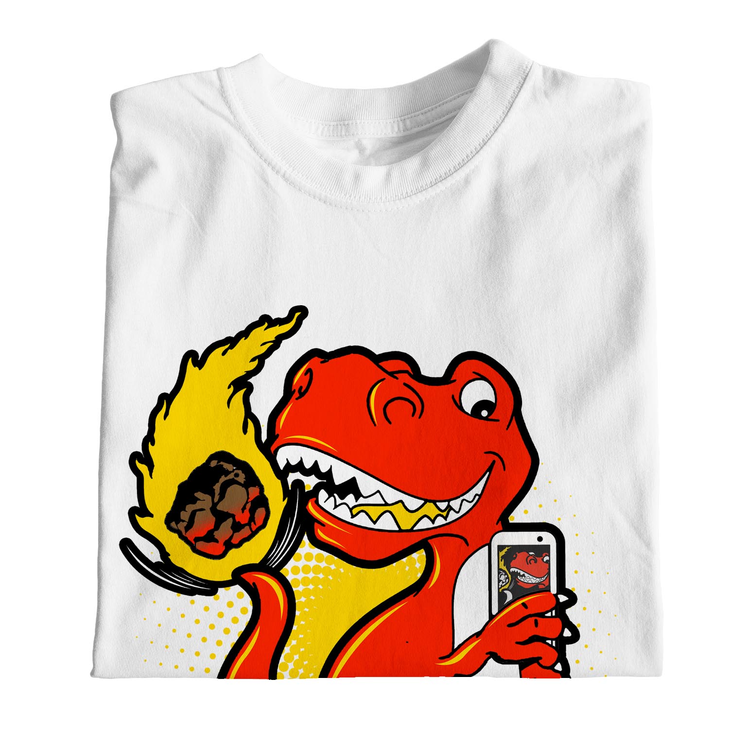 Camiseta selfie 1Tee de dinosaurio holgada para mujer - Imagen 14 de 15