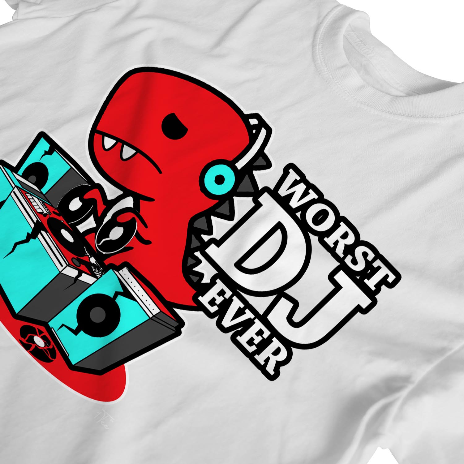 Camiseta de dinosaurio T-rex 1Tee para mujer peor DJ - Imagen 18 de 20