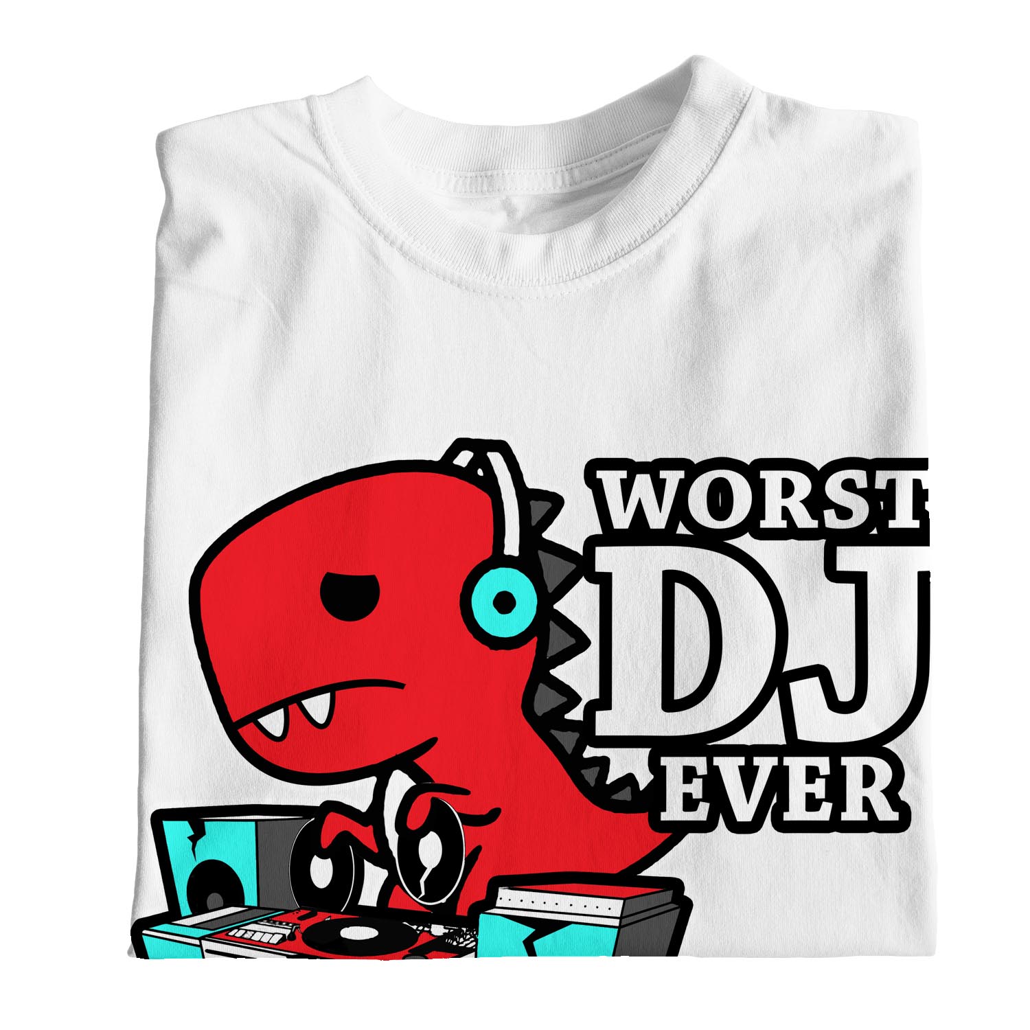 Camiseta de dinosaurio T-rex 1Tee para mujer peor DJ - Imagen 19 de 20