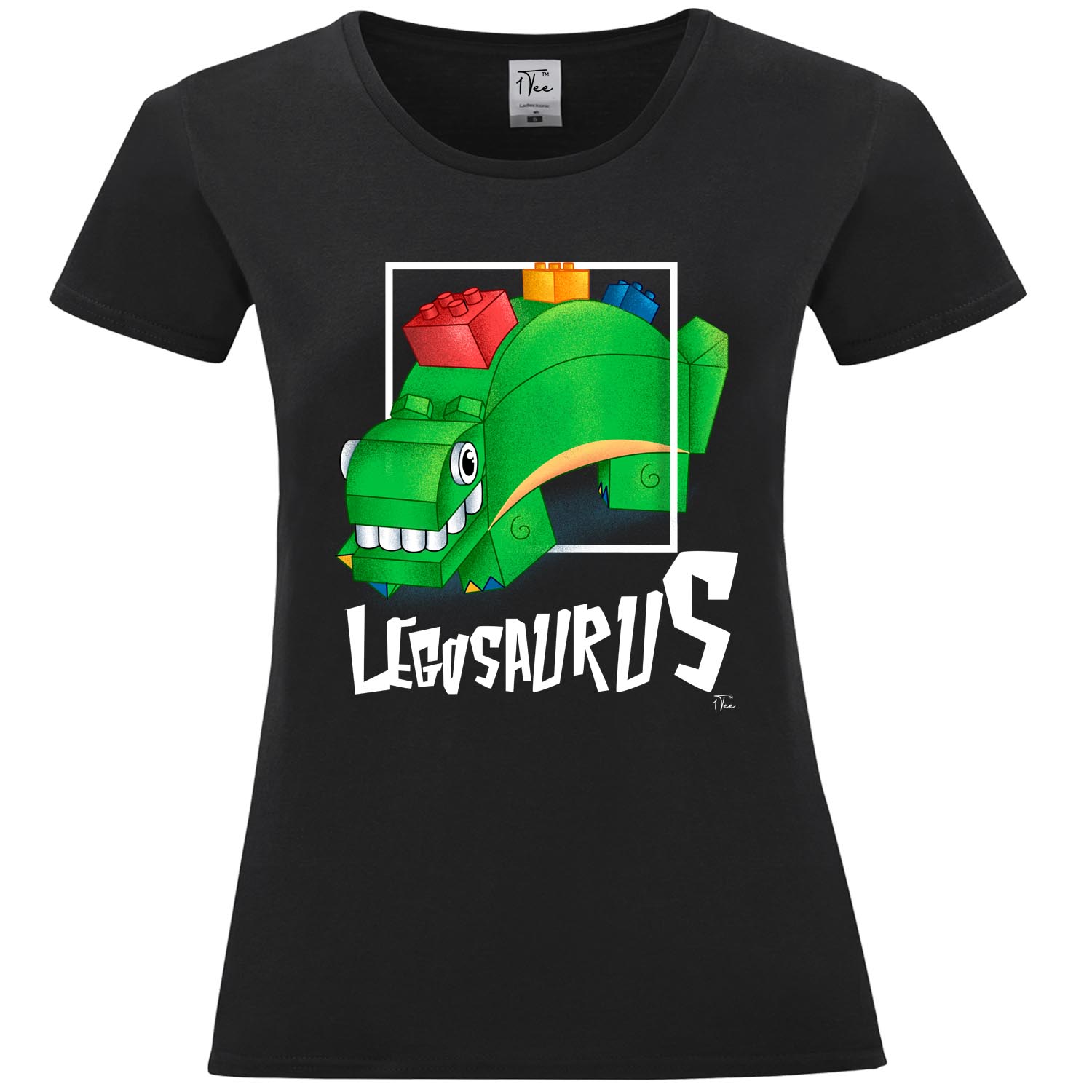 Camiseta 1Tee Mujer Legosaurus Dinosaurus - Imagen 7 de 15