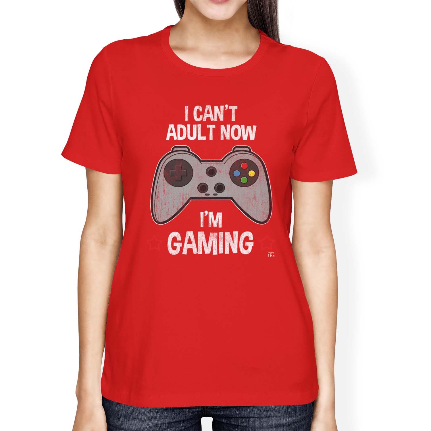 1Tee Womens Loose Fit I can't Adult Now, I'm Gaming T-Shirt