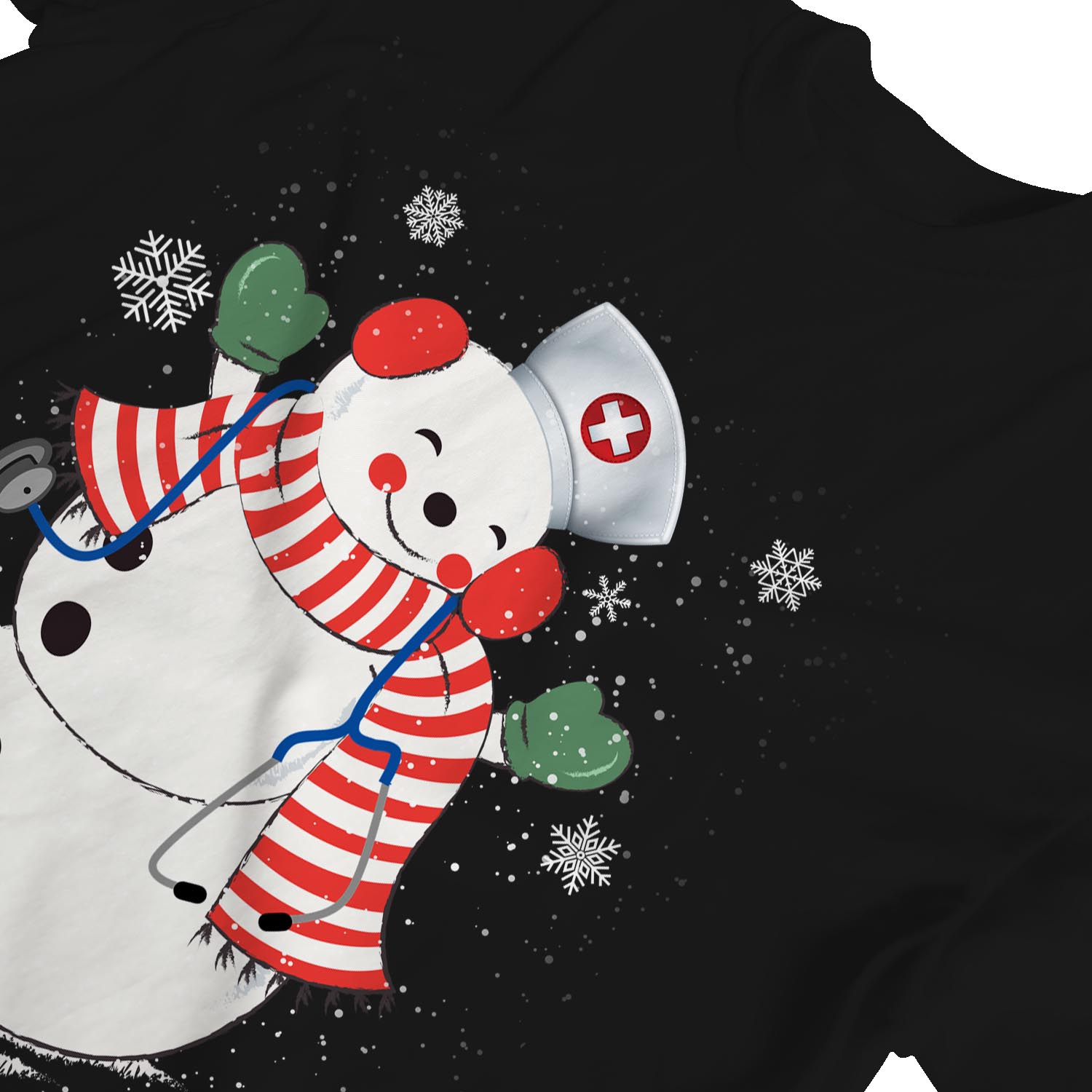1Tee Womens Doctor Nurse Snowman TShirt eBay