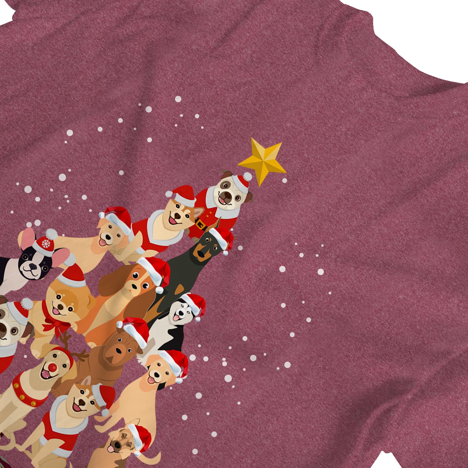 1Tee Womens Dog Christmas Tree T Shirt eBay