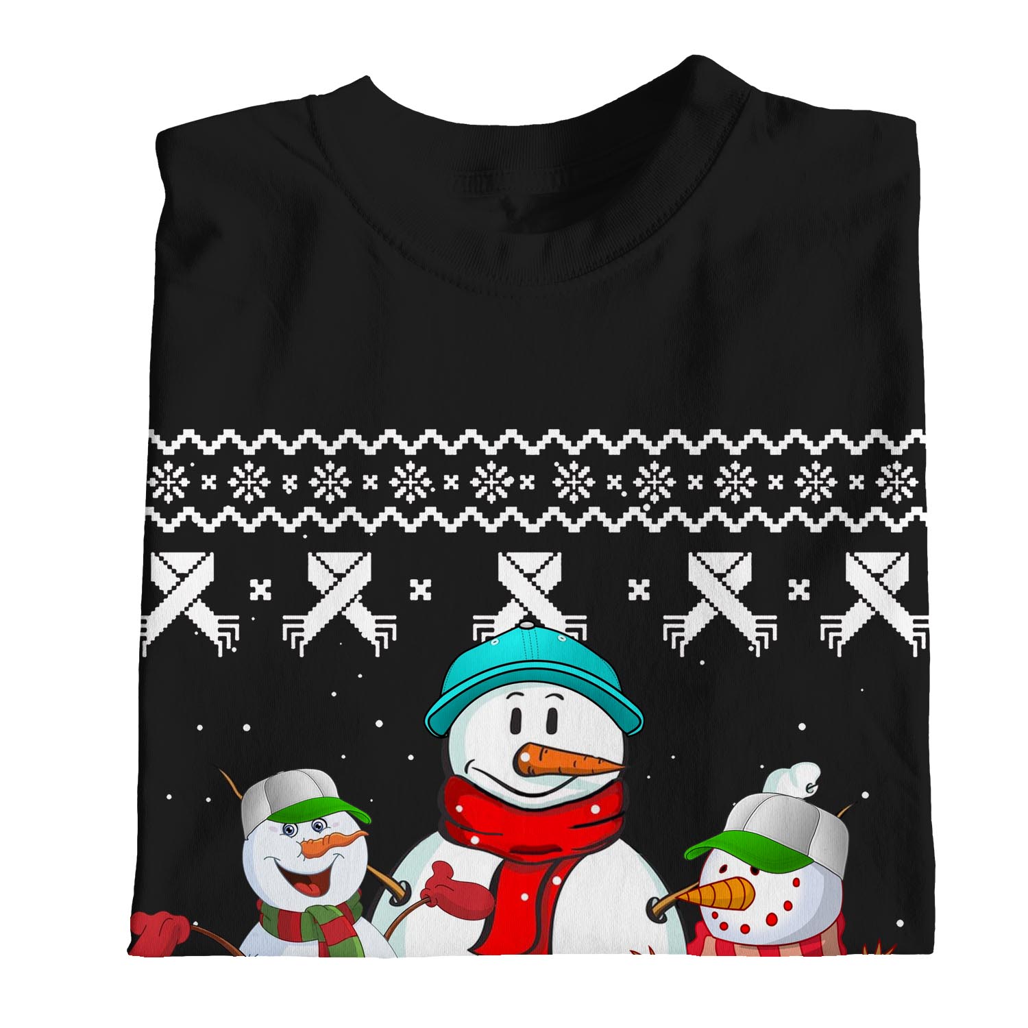 1Tee Damen Chillin' with my Snowmies - Schneemänner T-Shirt - Bild 9 von 20