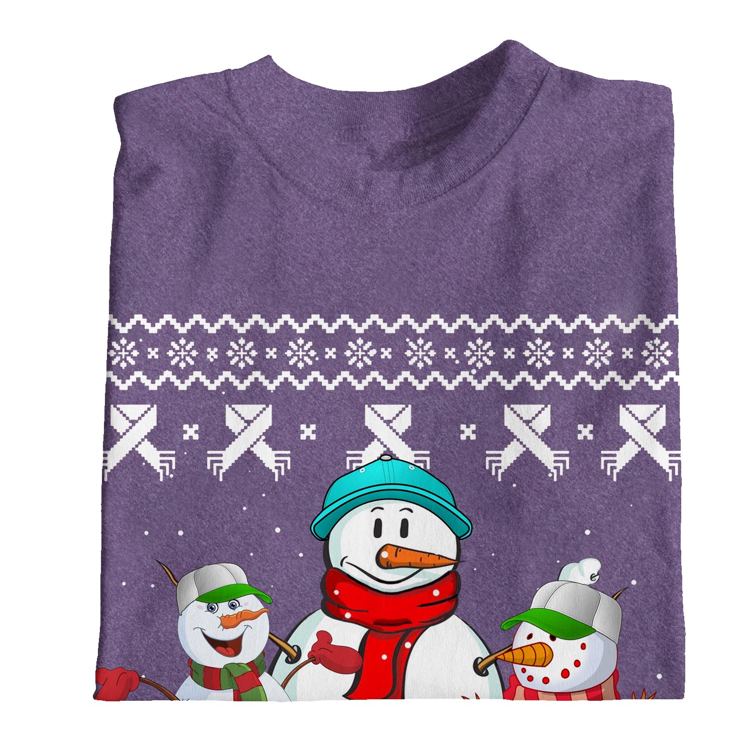 1Tee Damen Chillin' with my Snowmies - Schneemänner T-Shirt - Bild 14 von 20