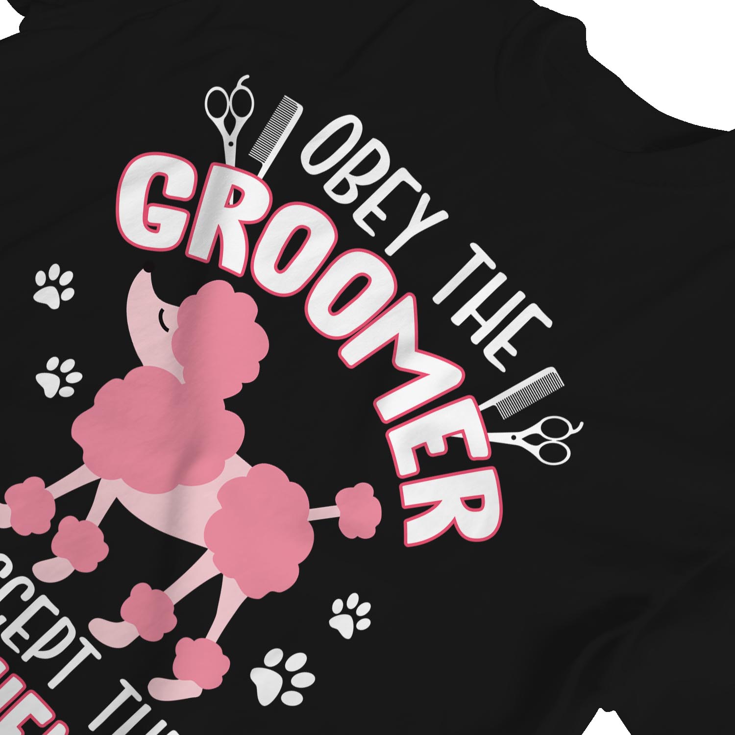 1Tee Damen Obey The Dog Groomer T-Shirt - Bild 8 von 15