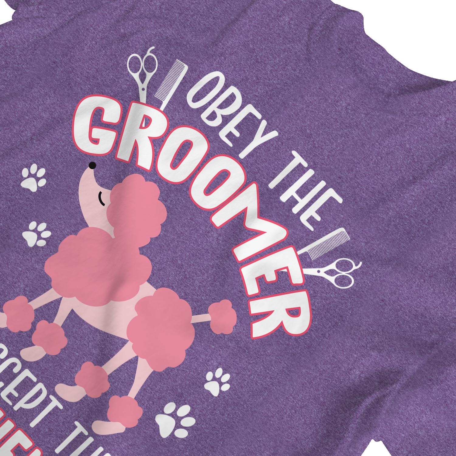 1Tee Damen Obey The Dog Groomer T-Shirt - Bild 13 von 15