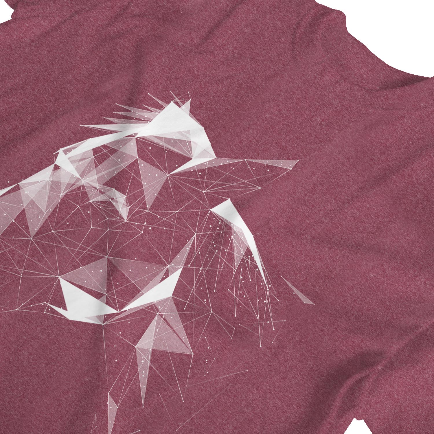 1Tee Womens Origami Abstract Horse T-Shirt - Picture 13 of 20