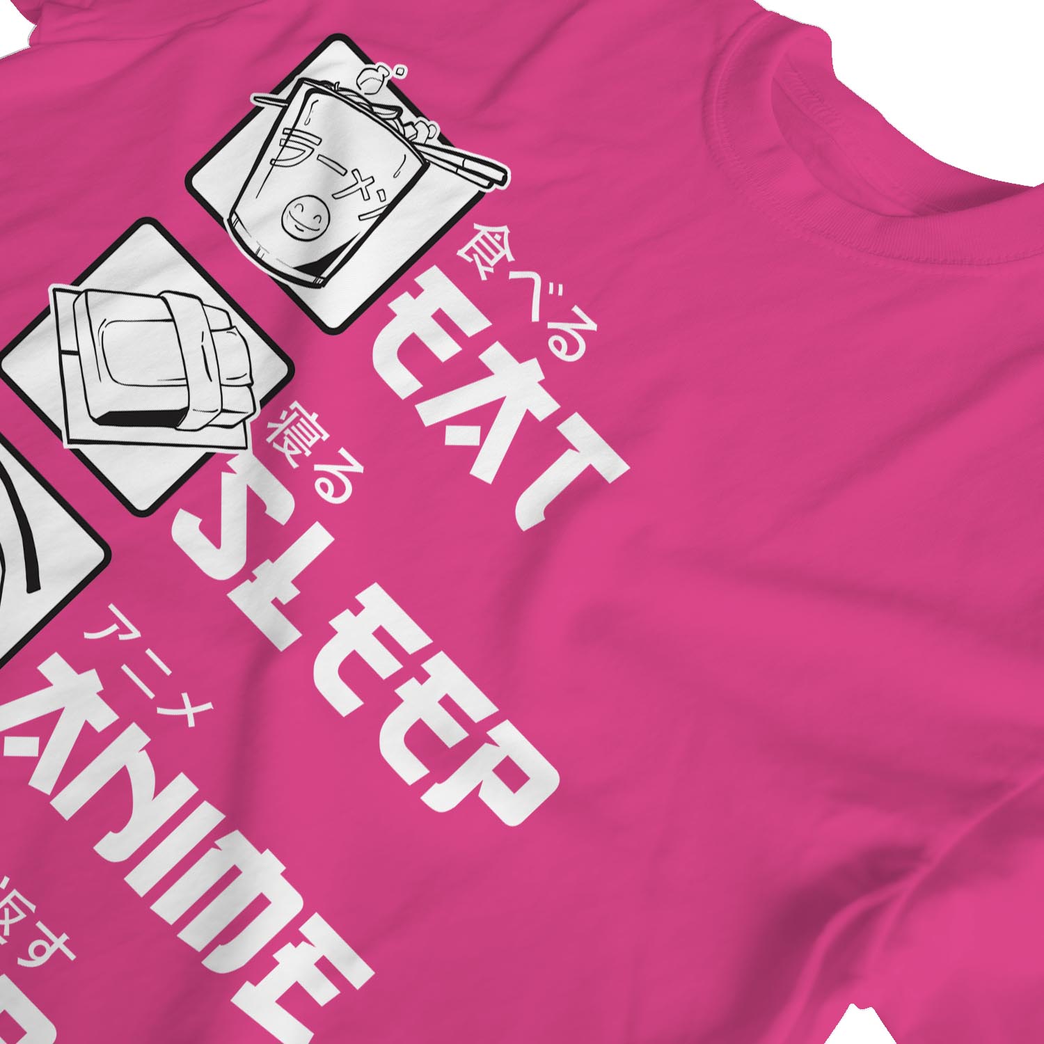 1Tee Womens Loose Fit Eat,Sleep,Anime, Repeat T-Shirt - Bild 13 von 15