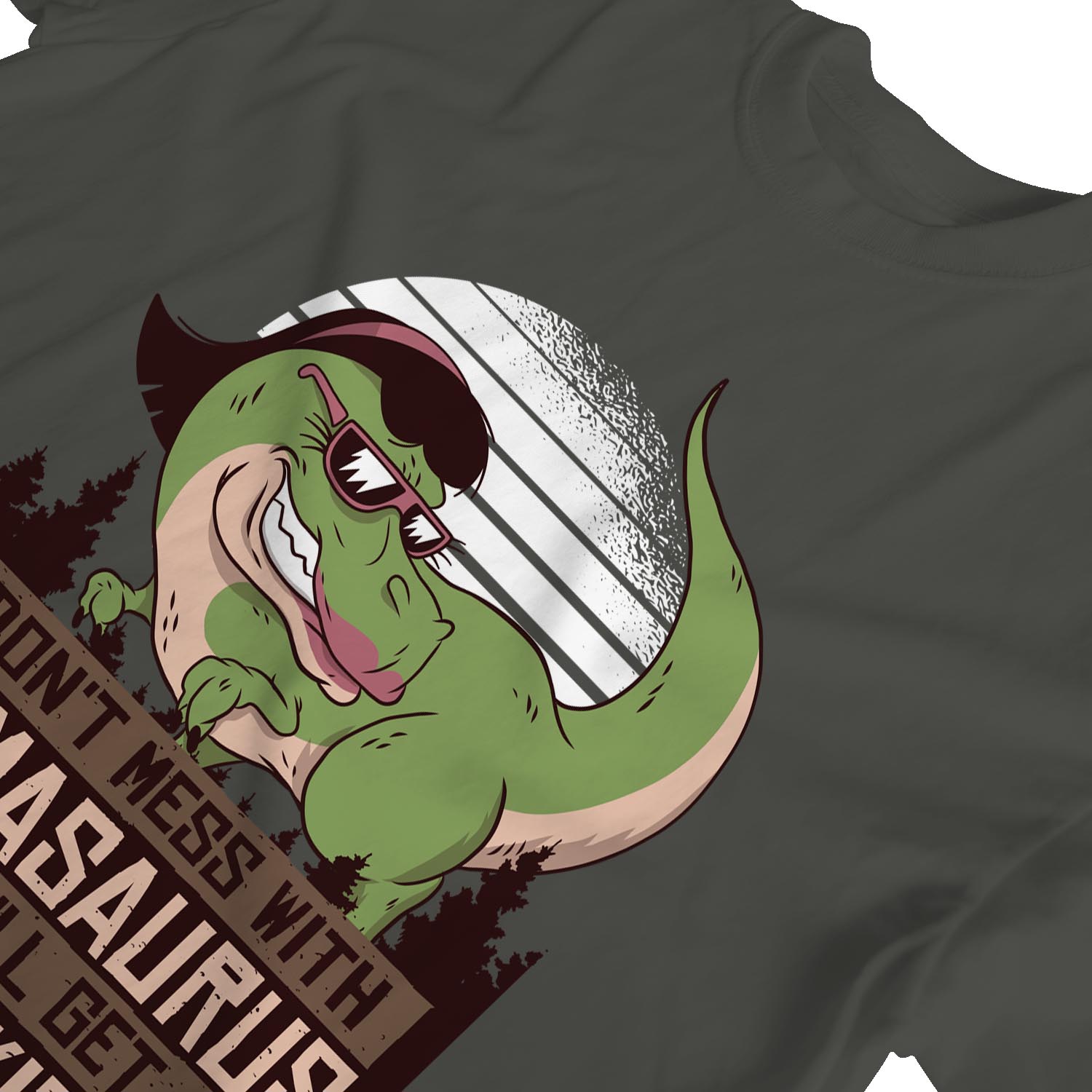 Camiseta 1Tee Mujer Don't Mess With Mamasaurus You'll Get Jurassicked - Imagen 8 de 15