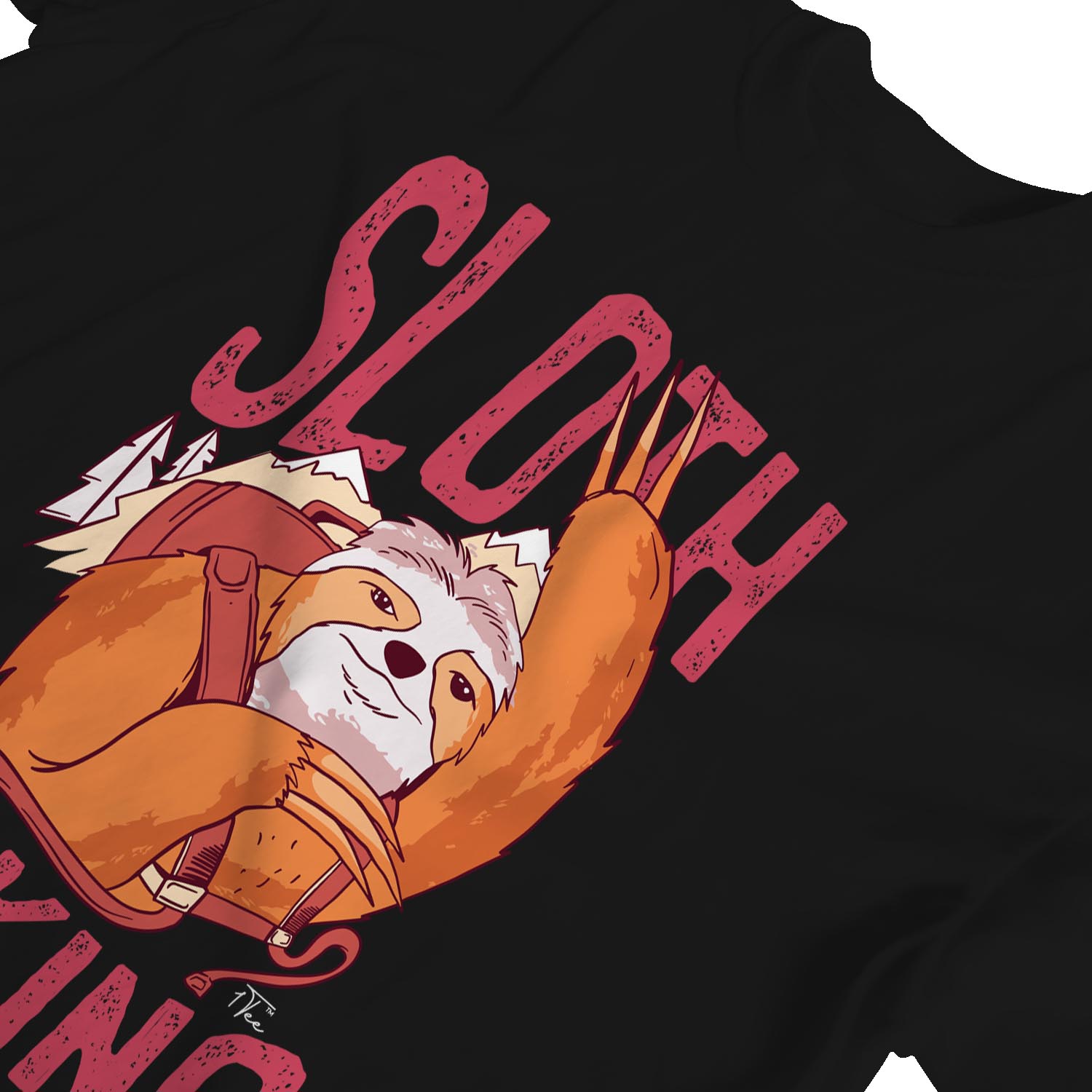 1Tee Damen Loose Fit Faultier Wandern Team T-Shirt - Bild 8 von 15