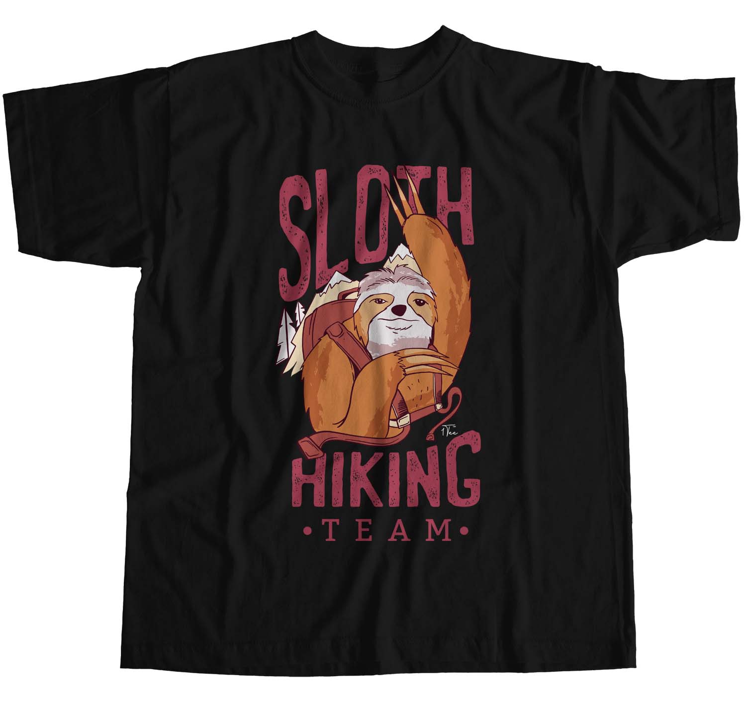 1Tee Damen Loose Fit Faultier Wandern Team T-Shirt - Bild 7 von 15