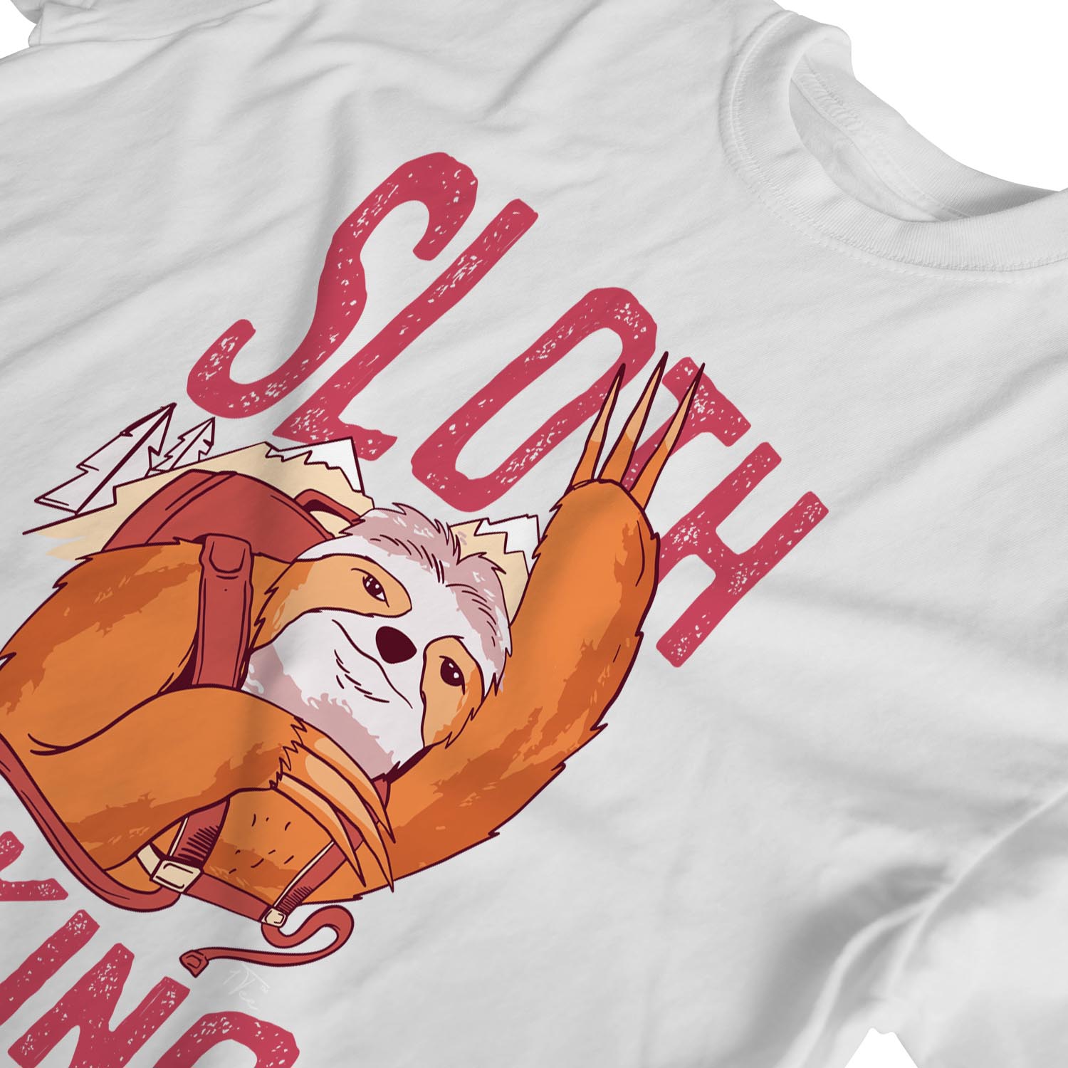 1Tee Damen Loose Fit Faultier Wandern Team T-Shirt - Bild 13 von 15